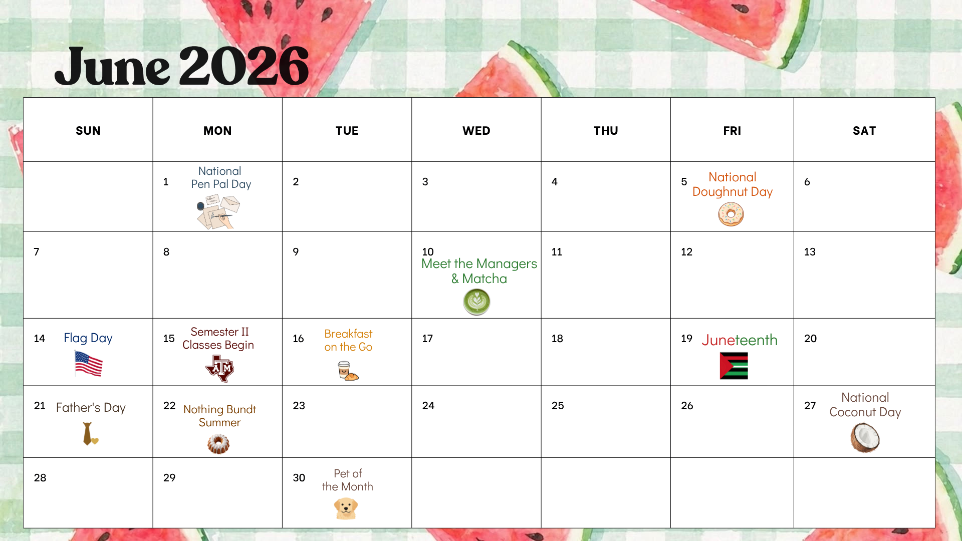 2818 and Parkway Place Resident Events